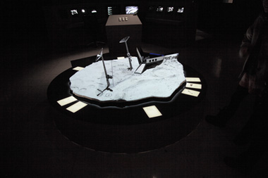 The Moon Goose Analogue, installation view with MGA model, FACT, 2011, @ the artist 